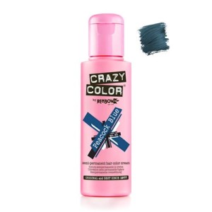 Crazy Color Peacock Blue nr 45 półtrwała farba toner do włosów 100ml