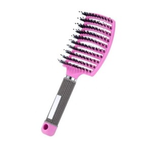Szczotka Premium profilowana z włosiem dzika różowa