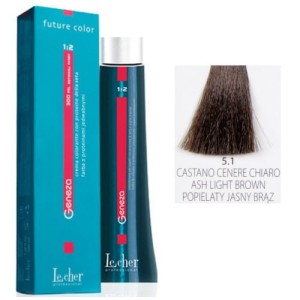 Lecher Geneza farba do włosów 5.1 - popielaty jasny brąz 100ml