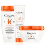 Kerastase Nutritive wzbogacony zestaw odżywczy do włosów grubych: szampon 250ml + maska 200ml + nektar termiczny 150ml