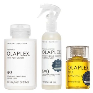 Olaplex zestaw: Perfector No.3 kuracja 100ml + No.0 kuracja spray 155ml + Bonding Oil No.7 olejek 30ml