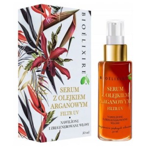 Bioelixire serum z Arganem + filtr UV olejek do włosów 50ml