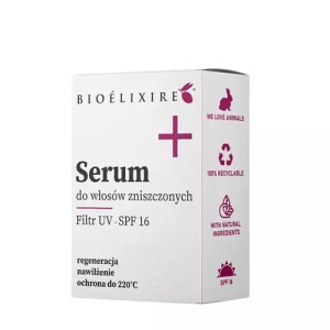 Bioelixire regeneracyjne serum do włosów zniszczonych filtr UV SPF 16 olejek 20ml