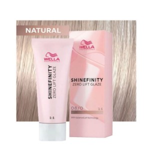 Wella Shinefinity Zero Lift Glaze 08/0 Natural Latte krem koloryzujący półtrwały 60ml