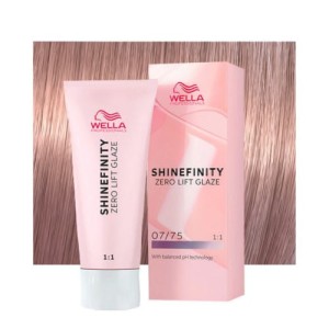 Wella Shinefinity Zero Lift Glaze 07/75 Raspberry Latte krem koloryzujący półtrwały 60ml