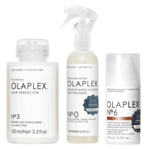 Olaplex zestaw: Perfector No.3 kuracja 100ml + No.0 kuracja spray 155ml + Smoother No.6 krem 100ml