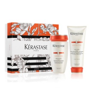 Kerastase Nutritive Spring zestaw prezentowy do włosów suchych: kąpiel 250ml, odżywka 200ml