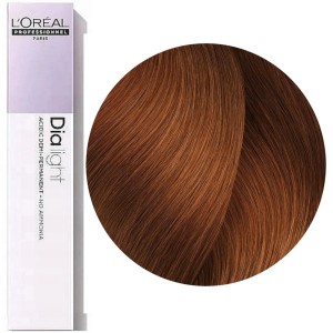 Loreal Dia Light 7.43 Blond miedziano - złocisty Profesjonalna koloryzacja ton w ton 50 ml